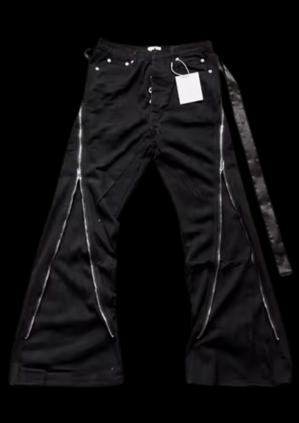 'Z!PPED' FLARED JEANS ♰