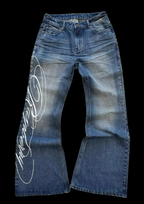 'LUVPOEM' FLARED JEANS ♱